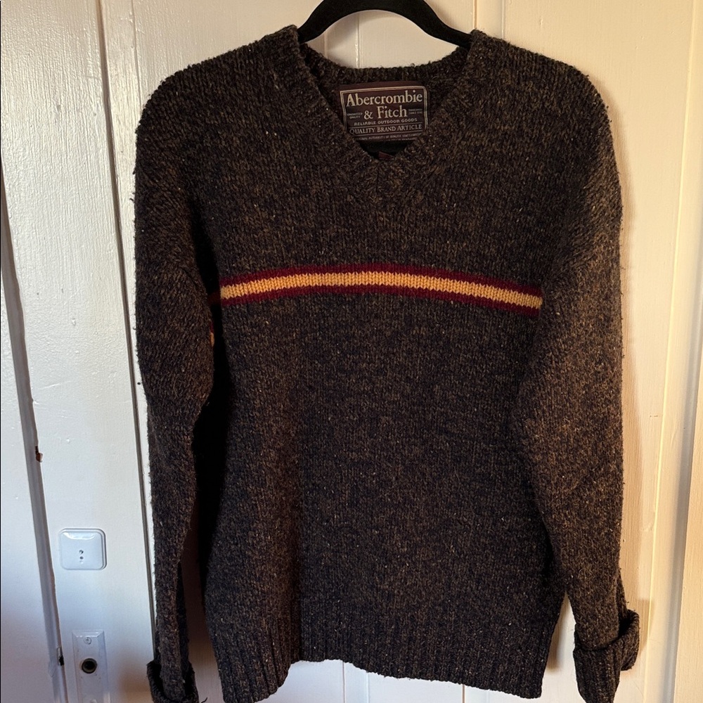 100% Shetland wool Abercrombie & Fitch Vintage sweater